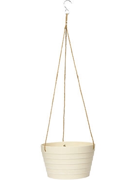 Fibrics Bamboo Hanging Basket Rib White (per 12 st.)