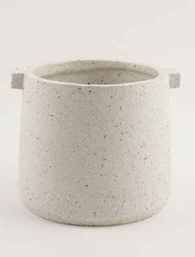 Knob Pot White