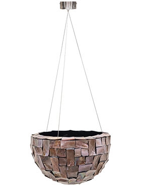 Oceana Pearl Hanging Bowl Brown