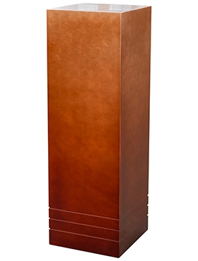 Pedestal (metallic) Pedestal wood matt copper